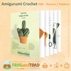 CACTUS Doigts Fee Gold Lace Lady Finger Amigurumi Pattern THUMB 2 FROGandTOAD Créations